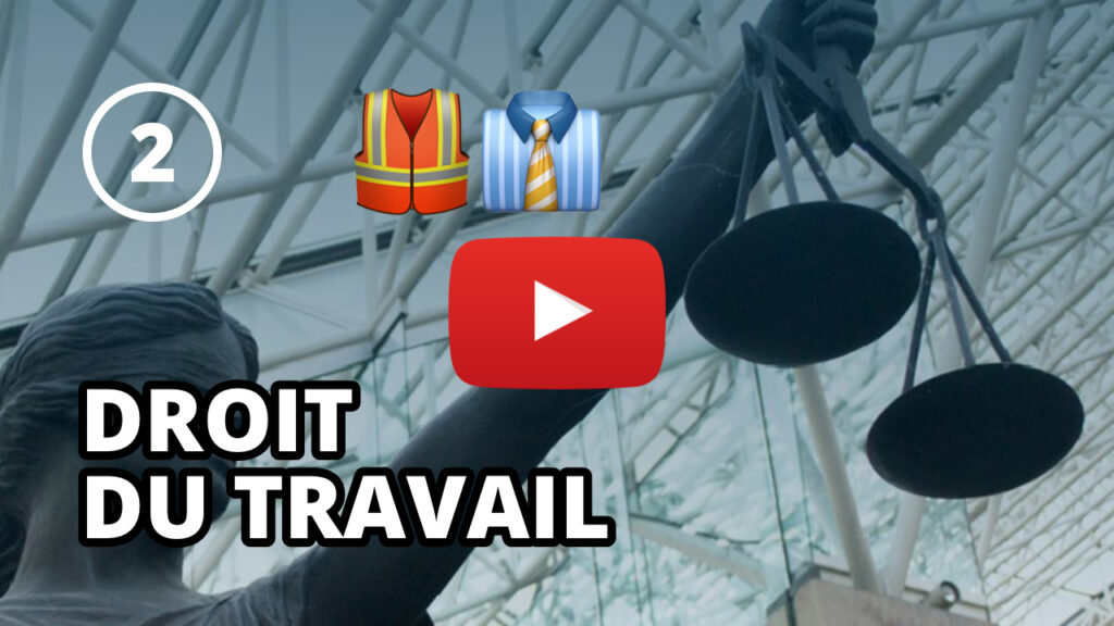Youtube Webinaire Droit du travail