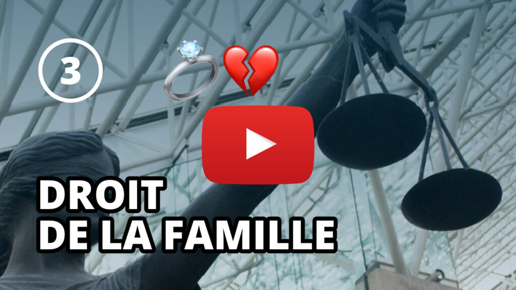 Youtube Webinaire Droit de la famille
